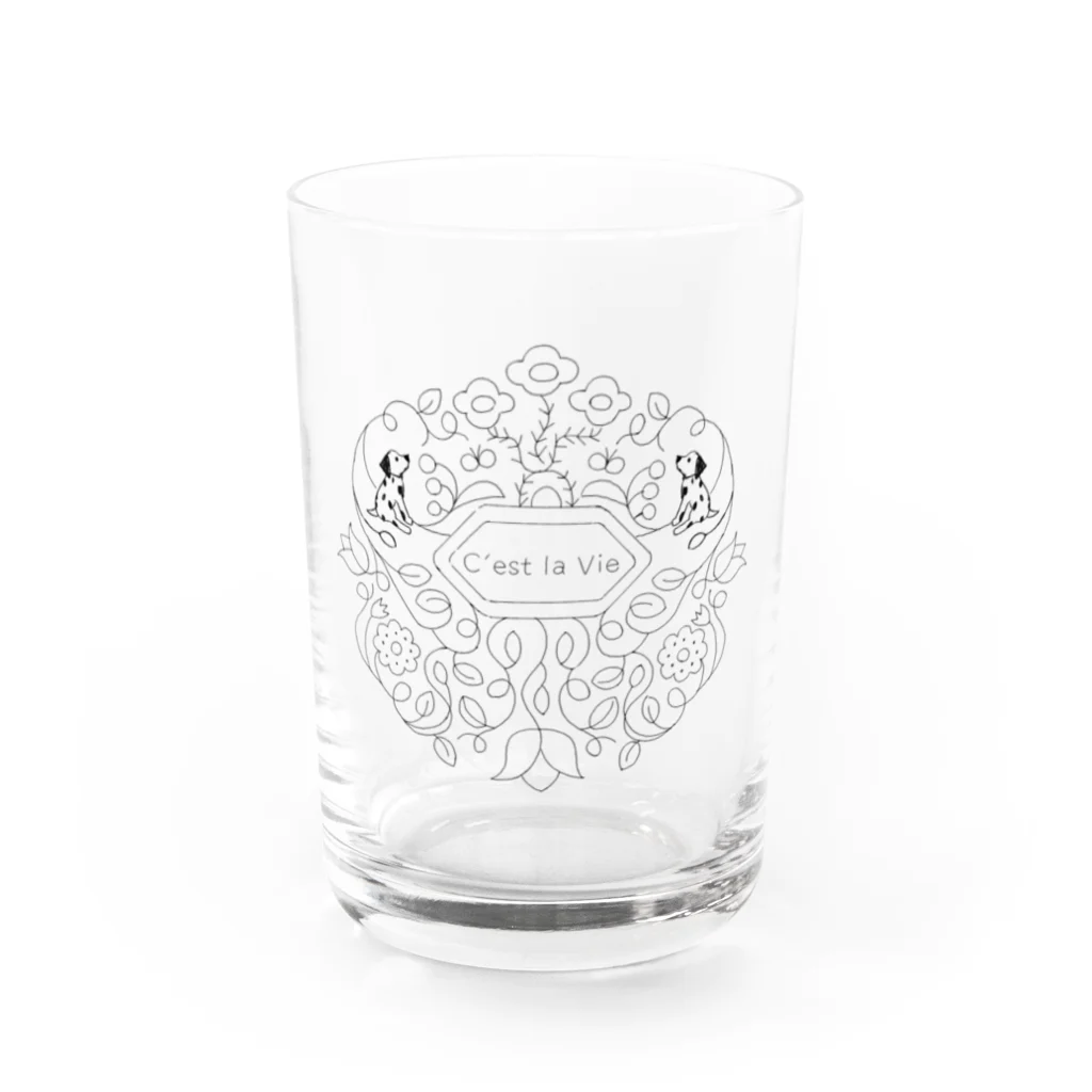 アンナとラパンのセ・ラヴィ（ダルメシアン） Water Glass :front