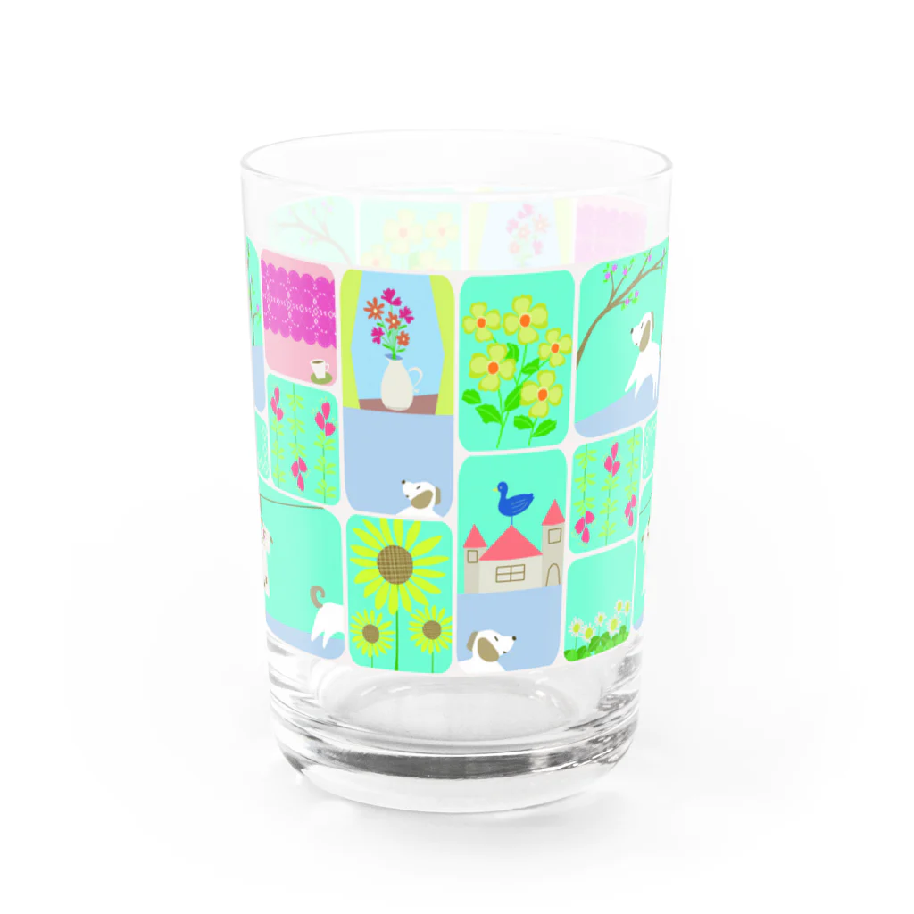 Mixcolor2Marikoのお散歩に行こう Water Glass :front