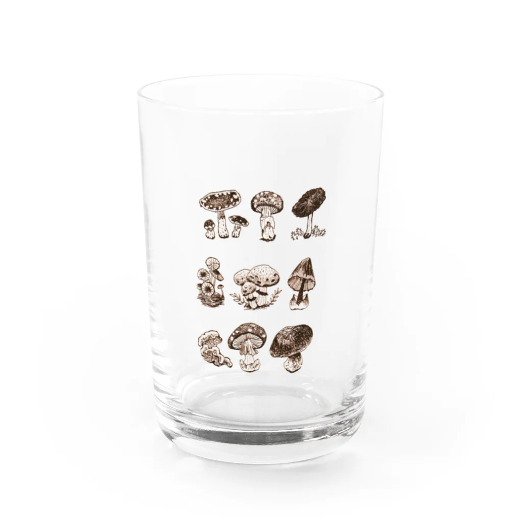 Haruka NishiyamaのNatural history #1  Mushrooms Water Glass :front