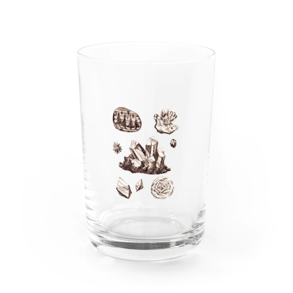 Haruka NishiyamaのNatural history #2  Minerals Water Glass :front