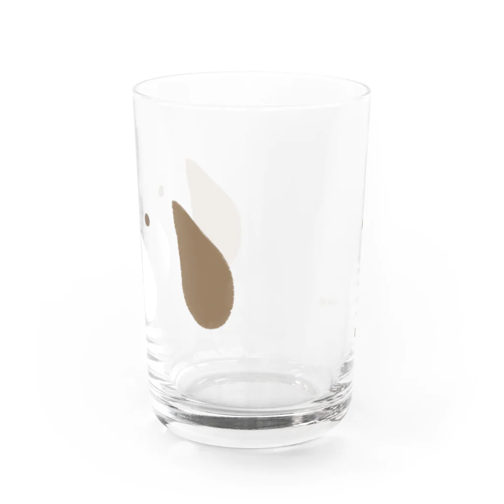 いぬのミルクティー入れてワン Water Glass :front