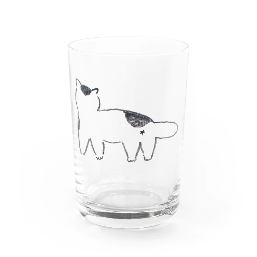 yosicoのブチネコ Water Glass :front