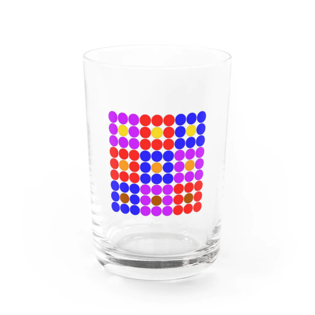 からあげ市場の花柄ドット Water Glass :front