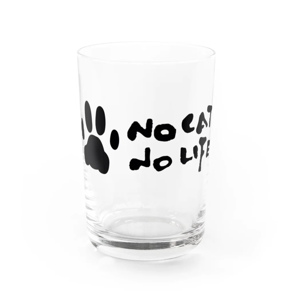 café Mo.freeのNO CAT NO LIFE グラス前面