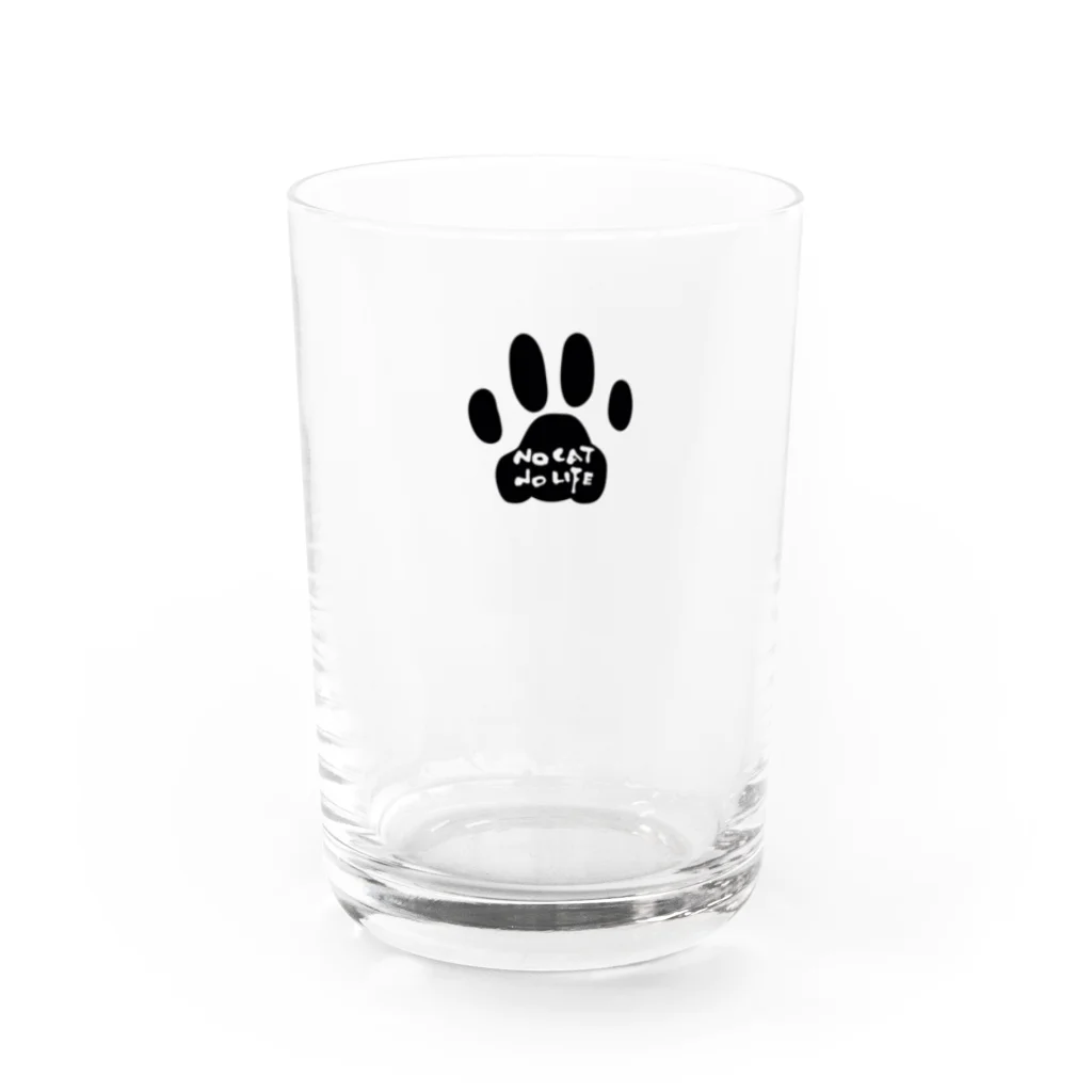 café Mo.freeのNO CAT NO LIFE 2 Water Glass :front