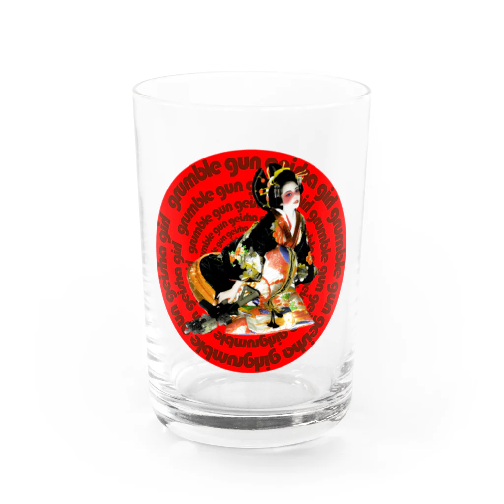 PPPRのgrumble gun geisha girl Water Glass :front