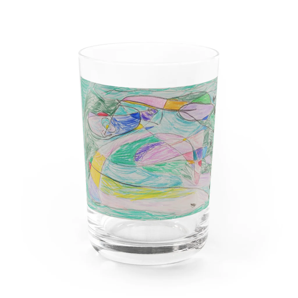 おじーのちゅるみチアフル１ Water Glass :front