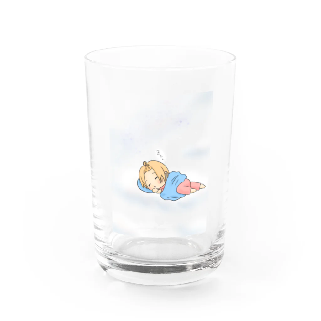 凛桜(りおう)いつも眠い。のねむたみりおー Water Glass :front