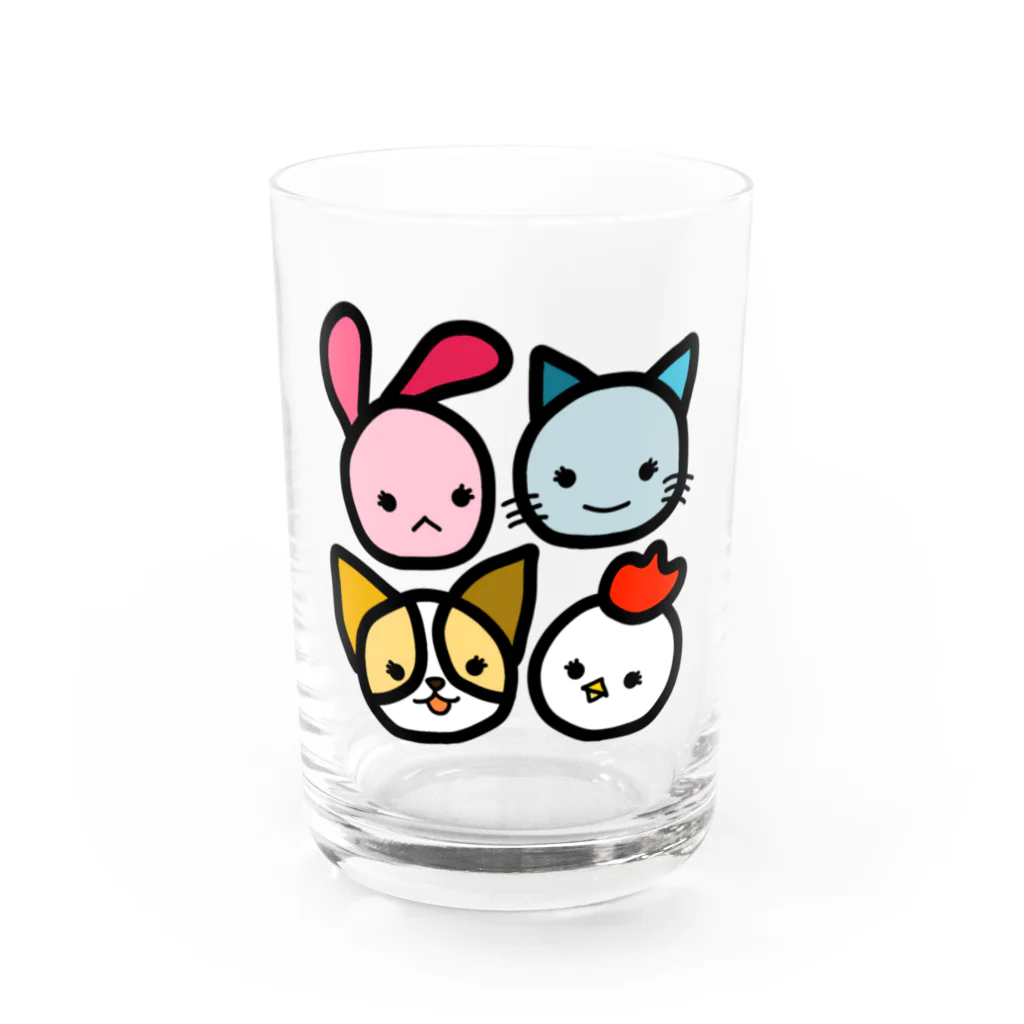 桃華のTEAM ﾒｽｶﾞｷ Water Glass :front