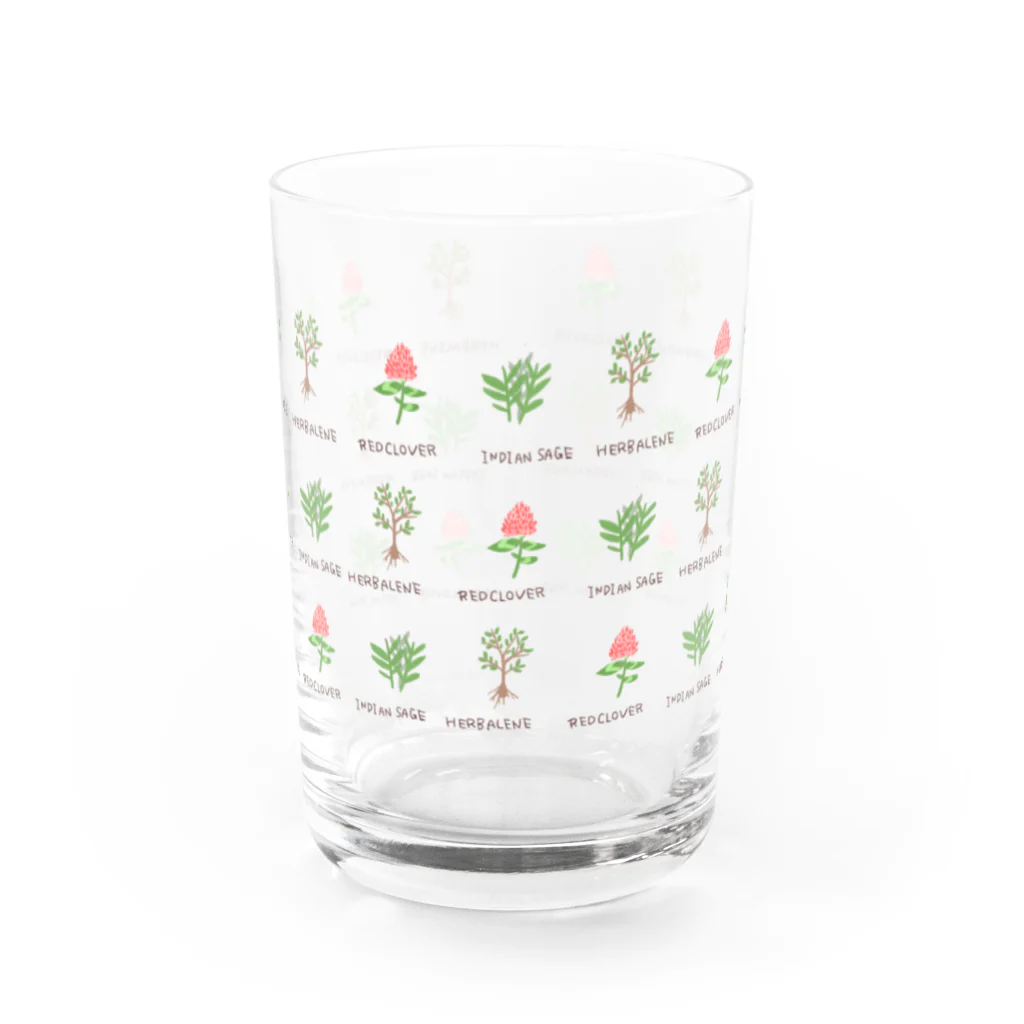 yumyumcommuneのLove HERB  Water Glass :front