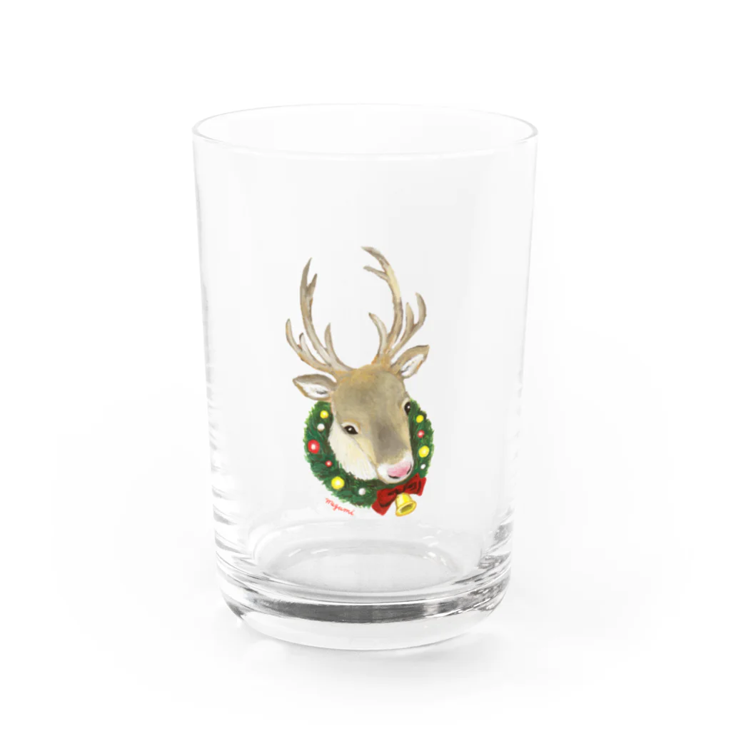 わたべ　めぐみのChristmas Reindeer Water Glass :front