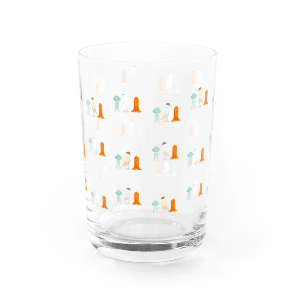 るこの細長い仲間たち Water Glass :front