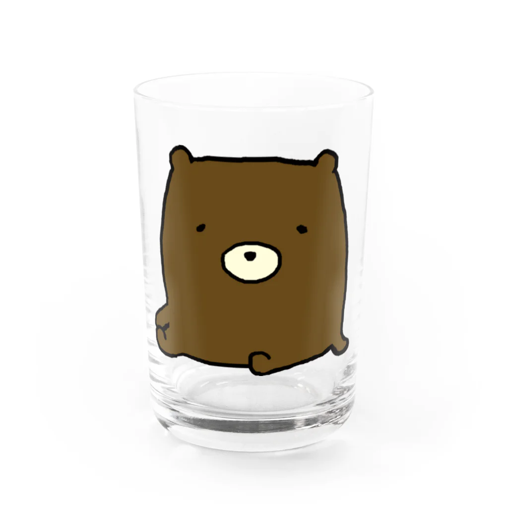 ウチウジンマンダラのとてぐまくん座る Water Glass :front