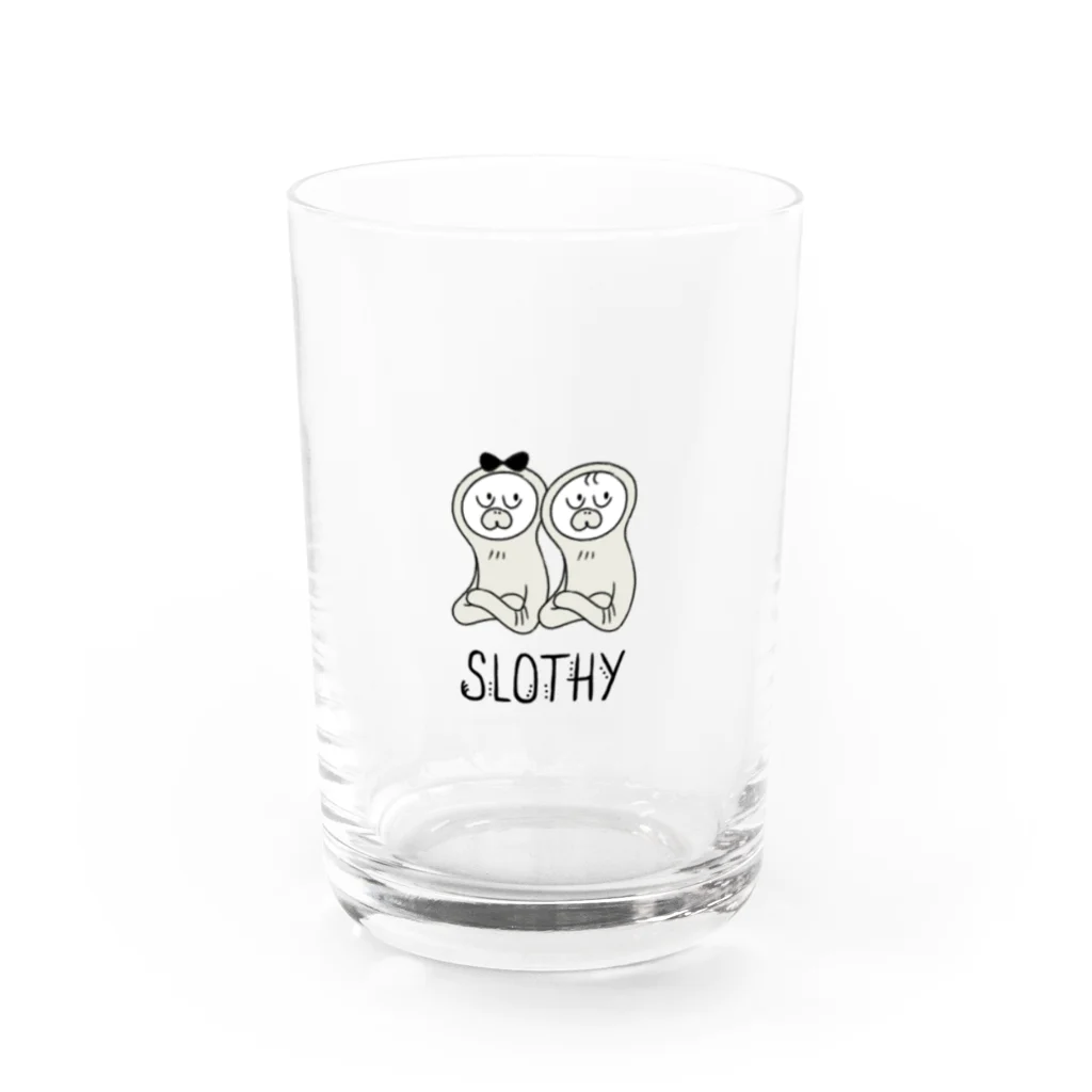 SLOTHY（スロッシー）のSLOTHY『考え中』 Water Glass :front