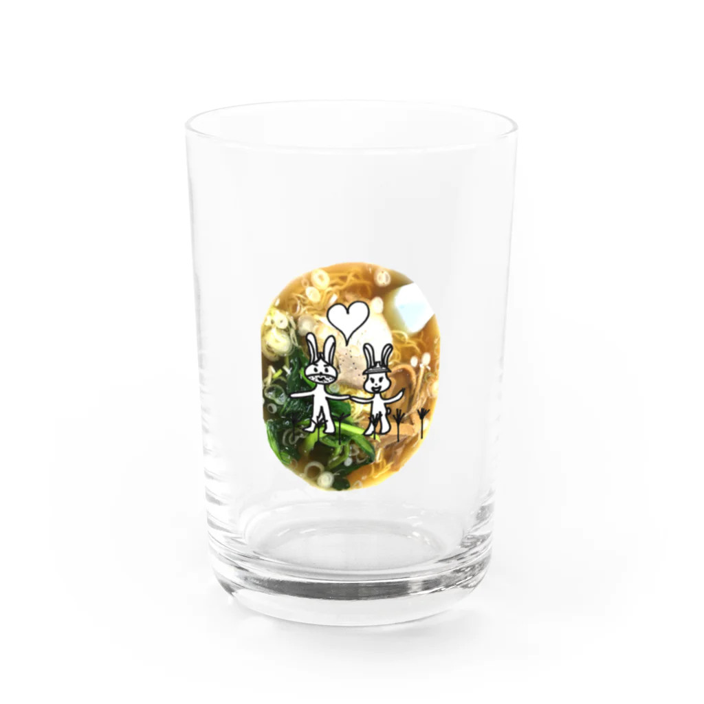 NATSUKO-SHOPのウサ栗さん食欲の秋です グラス前面