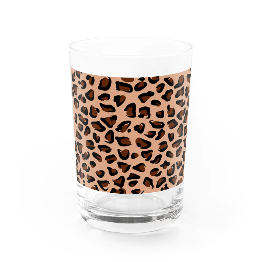 orange_honeyのレオパード Water Glass :front