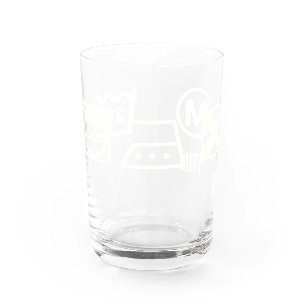 MaskMaidのマスクメイド（お洗濯マーク白） Water Glass :front