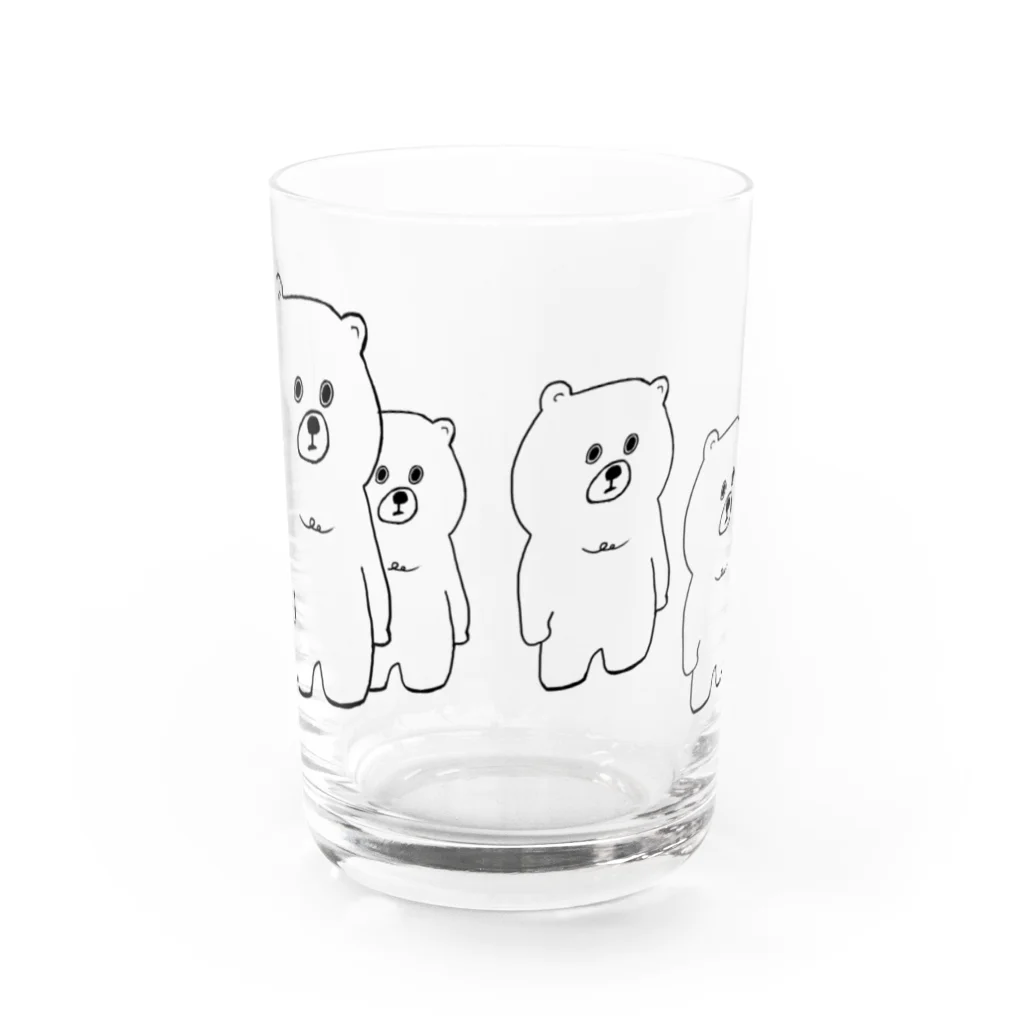 SELECTSHOP MTIのむっくま、4ひき。 Water Glass :front