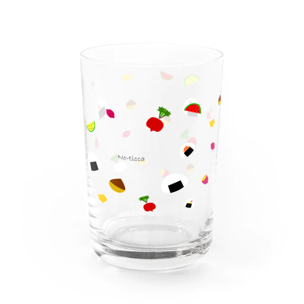 のちかNo-ticca公式オリジナルグッズのいっぱい食べる Water Glass :front