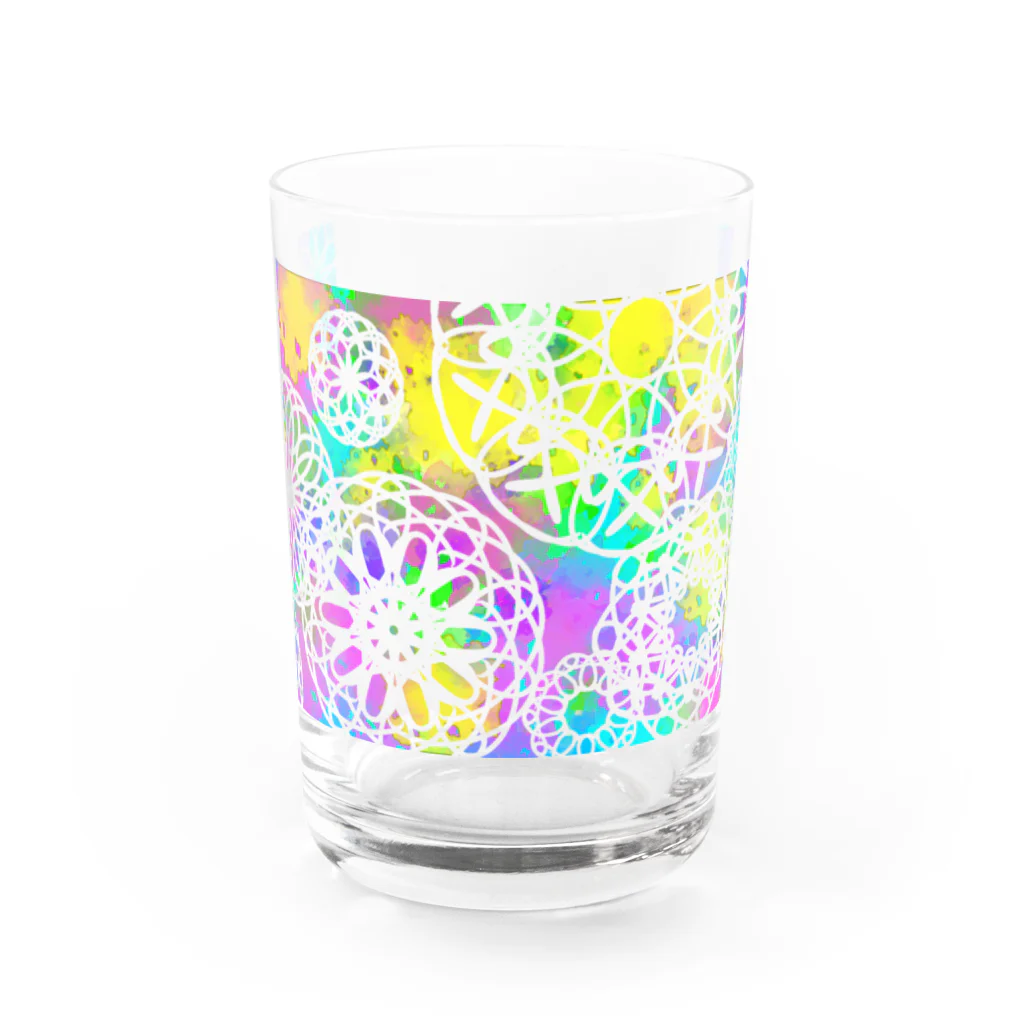 あゆみん家のお花グラス Water Glass :front