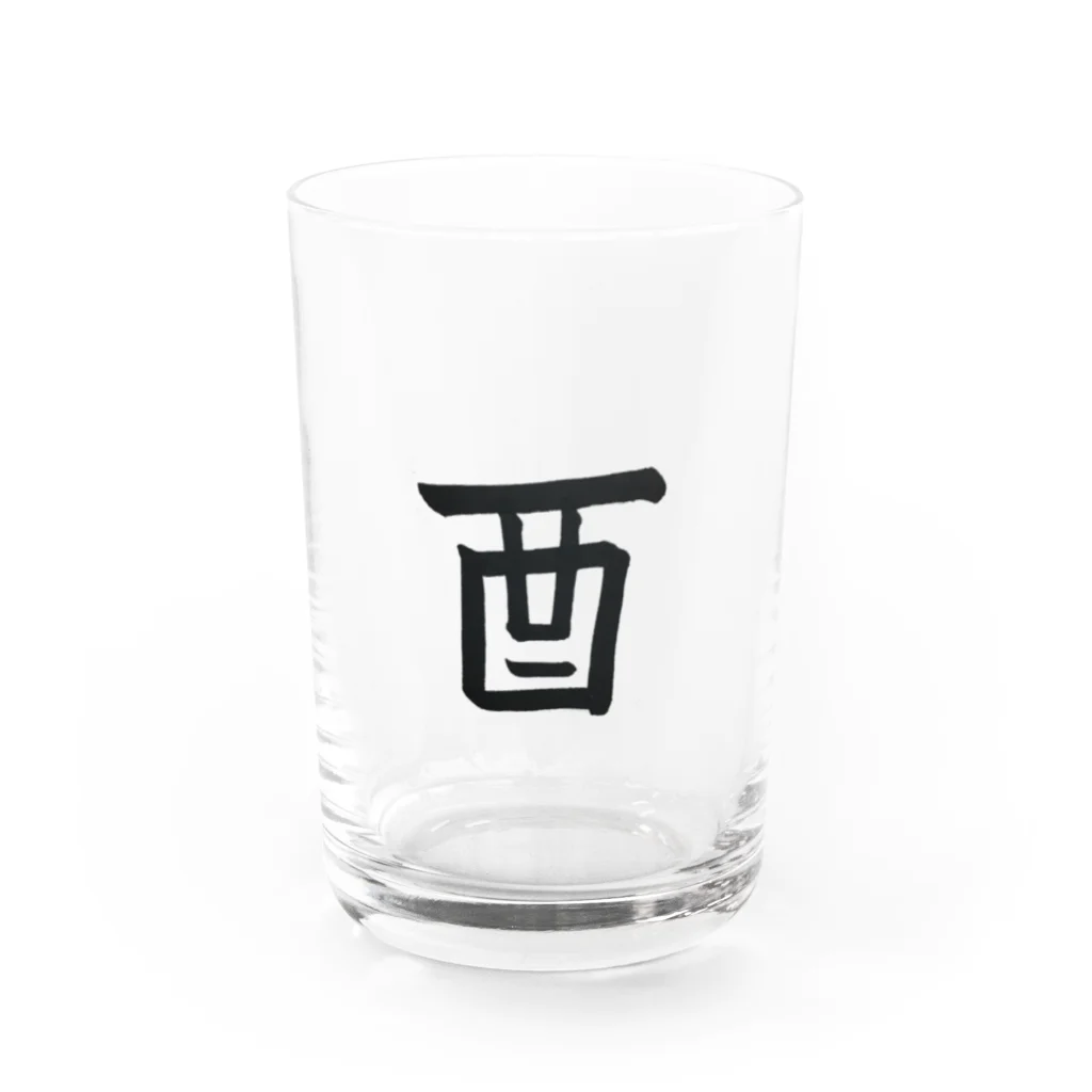 NATSUKO-SHOPの酉（鳥） Water Glass :front