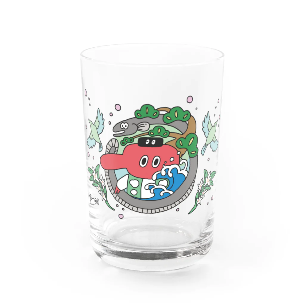 遠州天狗屋👺の浜松の鼻たれ天狗 Water Glass :front