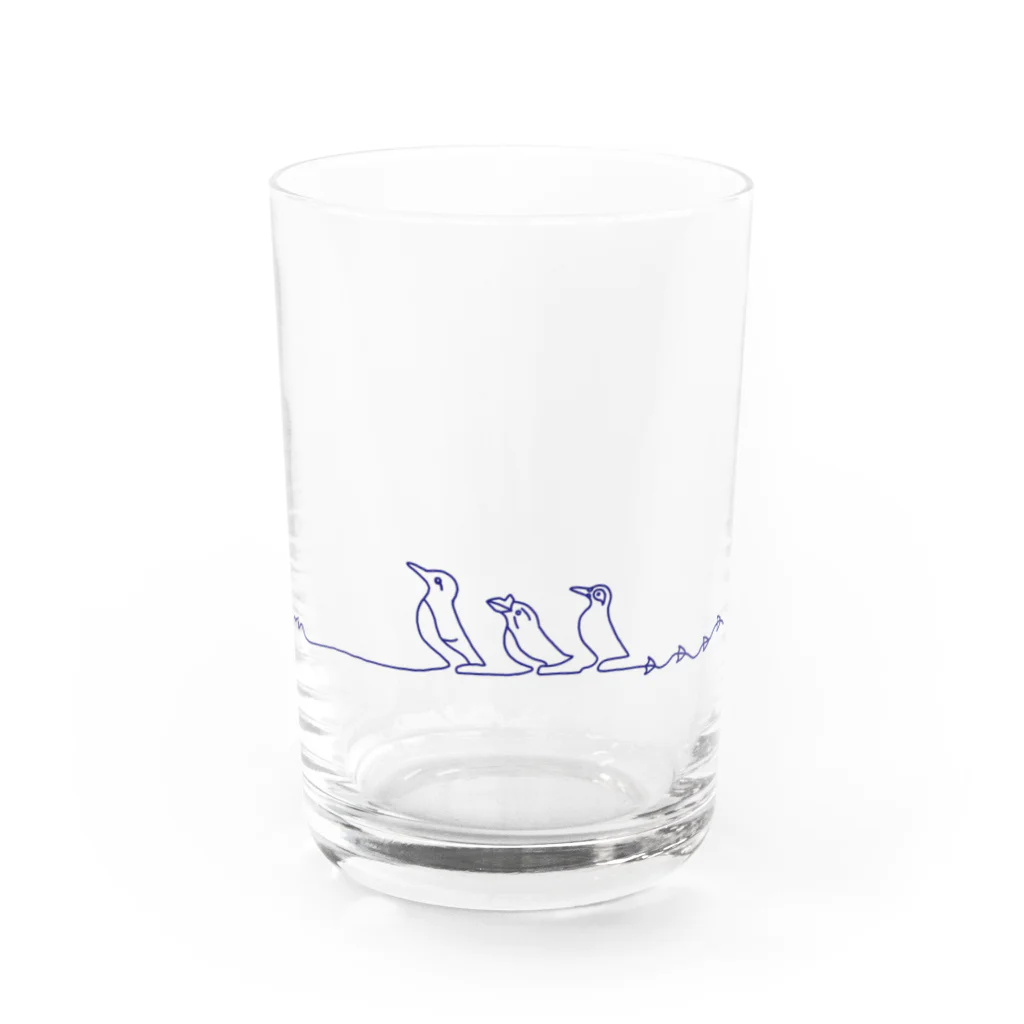 うみちどりのしまのうみどり Water Glass :front