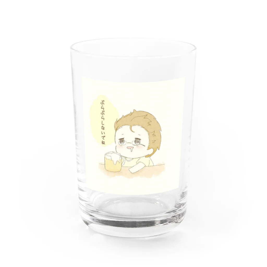 あじょ.のぶらぶらしないでね Water Glass :front