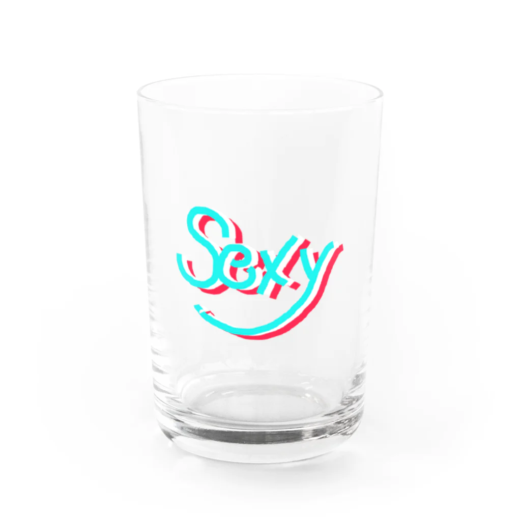 Gregge Southerd #suzuri店のsexy(vivid) Water Glass :front