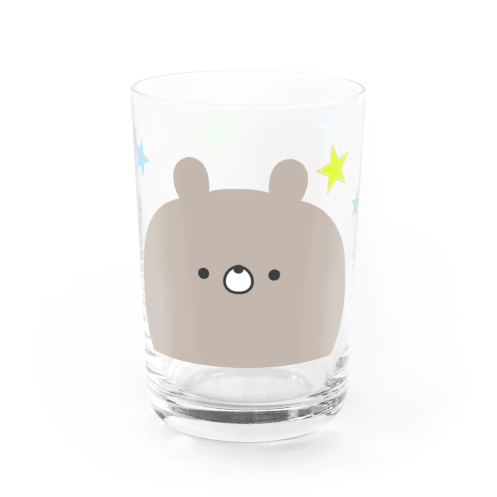 ユウィズのラブカップルくま（スター） Water Glass :front