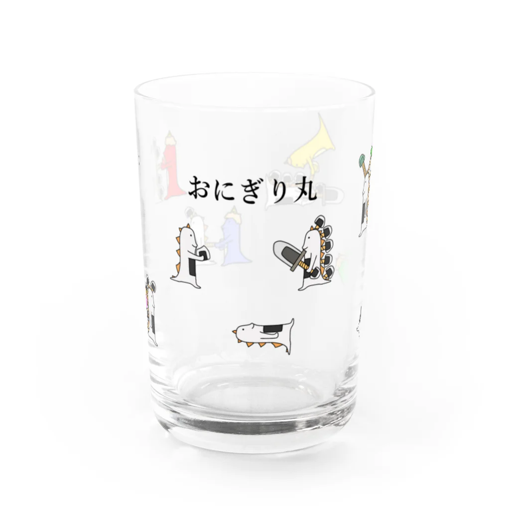 おぬしわんの店のおにぎり丸のグラス Water Glass :front