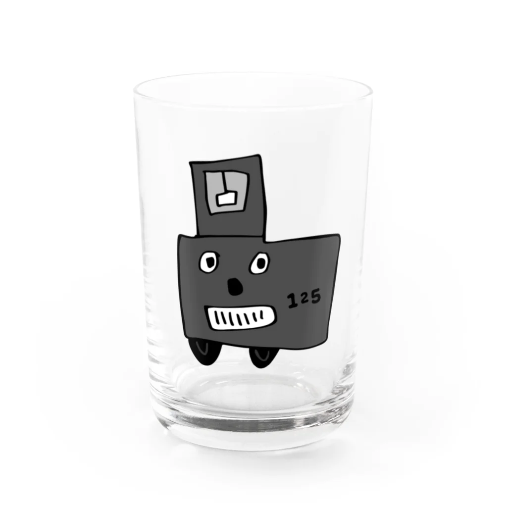 AI車屋のジープくん Water Glass :front