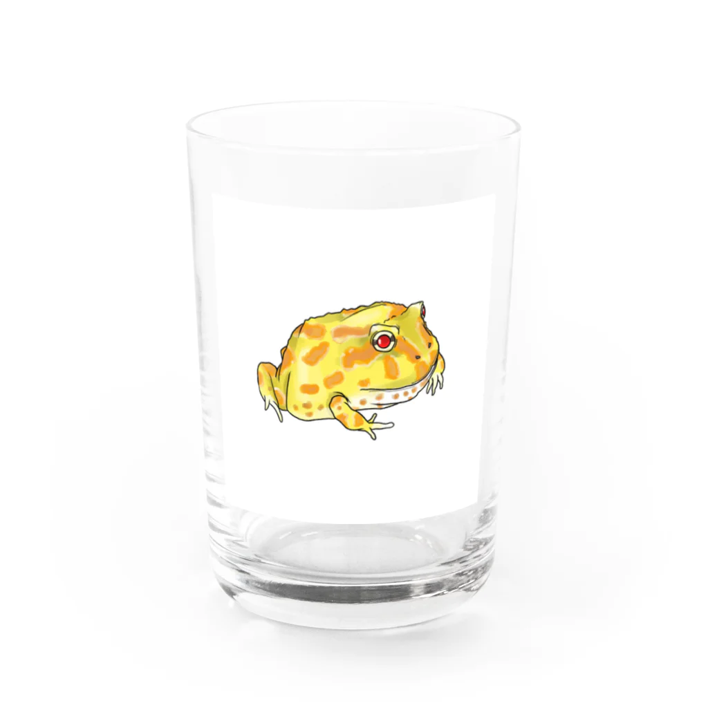 お絵描き看護師のカエルグッズ Water Glass :front