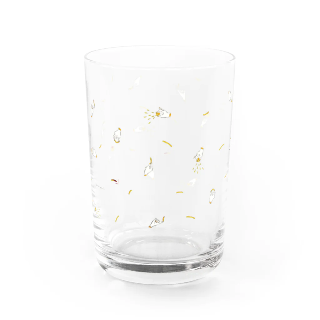 ペチッタぺチットのレモンと戯れる手首 Water Glass :front