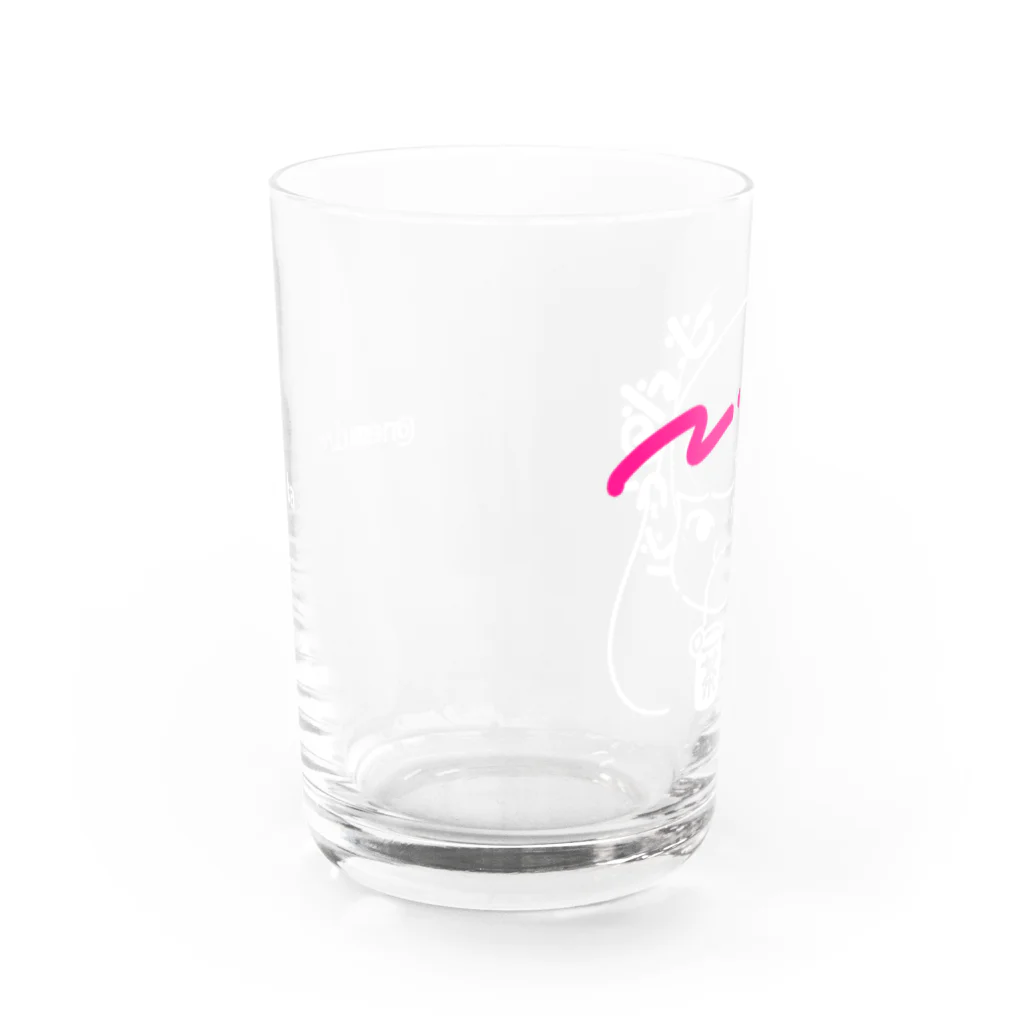 ねむ・のどかのねむイラスト白 Water Glass :front