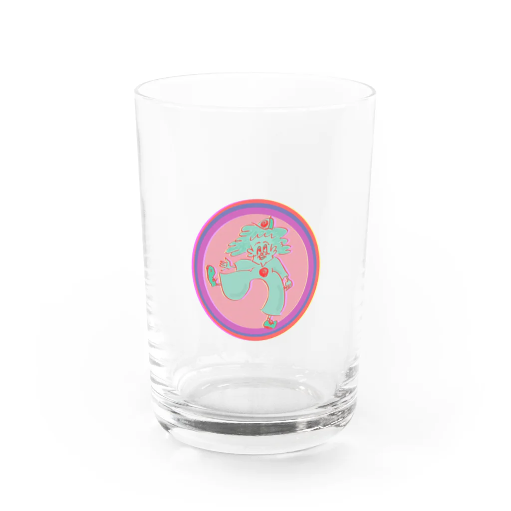 momos-artの8ボール子ちゃん Water Glass :front