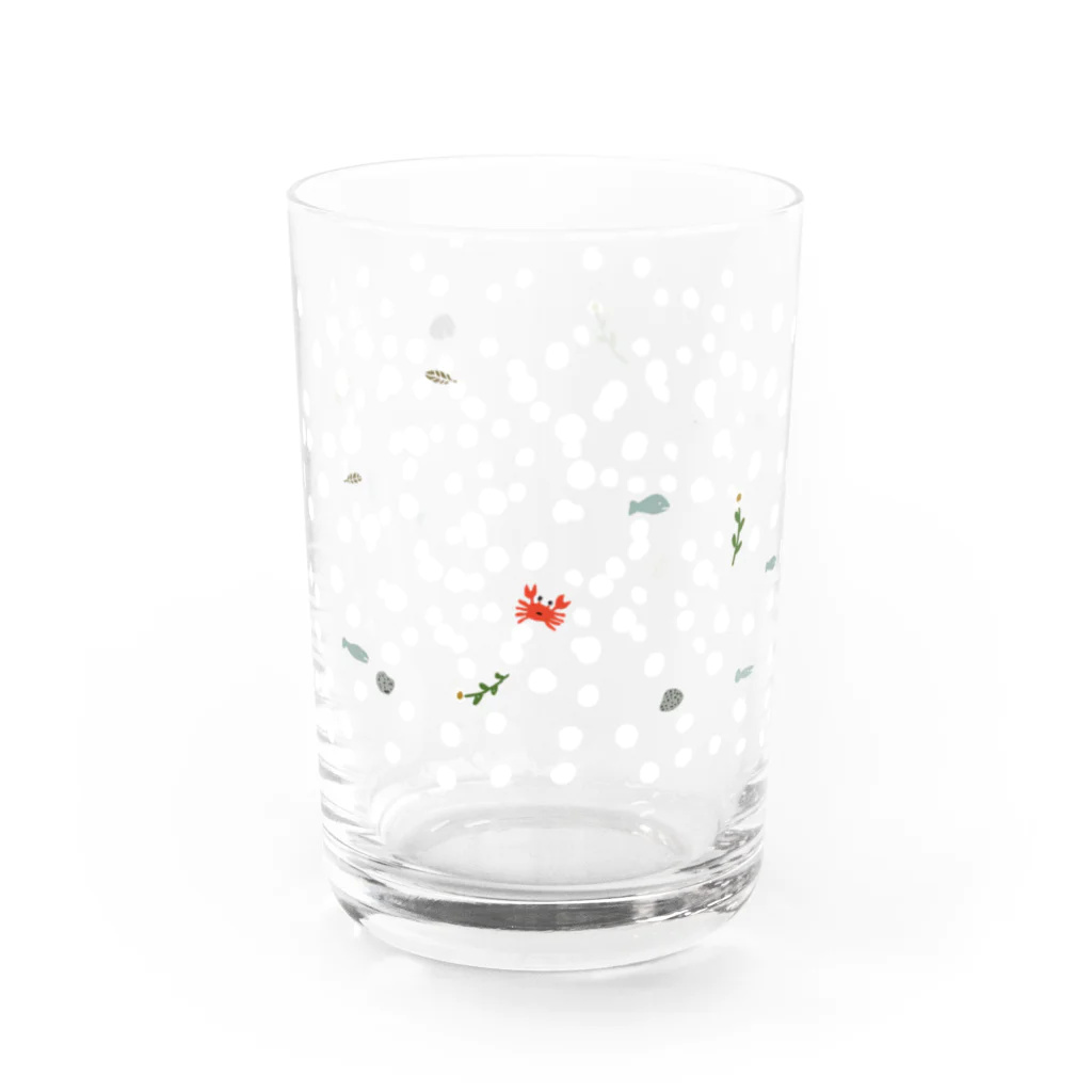 みなはむのかにグラス Water Glass :front