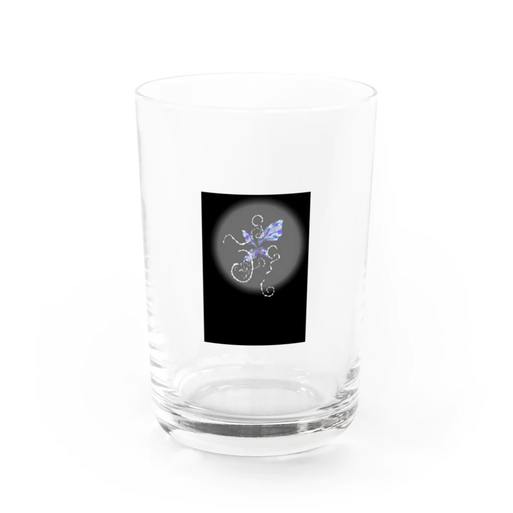 あみめのサーカスの蝶々遊戯 Water Glass :front