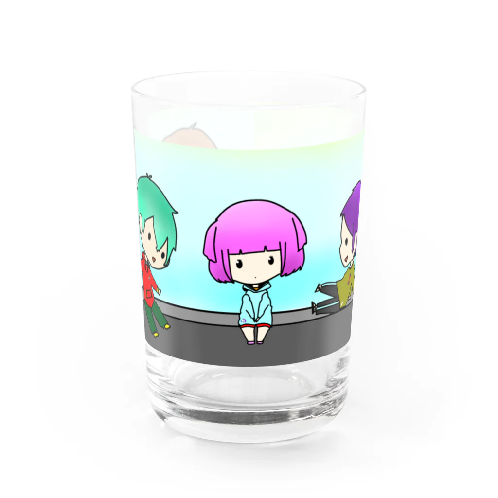 もるの『ゴミ箱。』 Water Glass :front