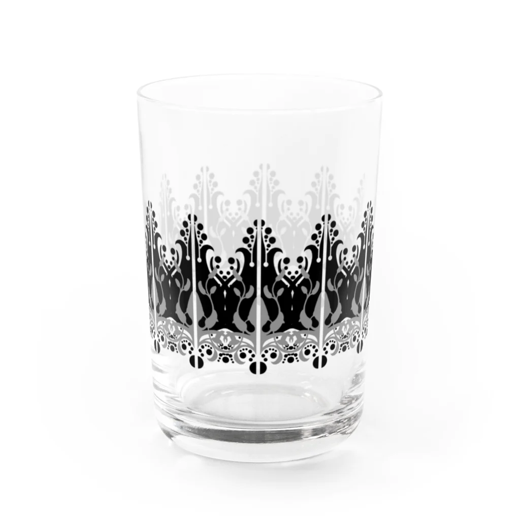 Marks_of_WanderのPomegranate Pattern Split Water Glass :front