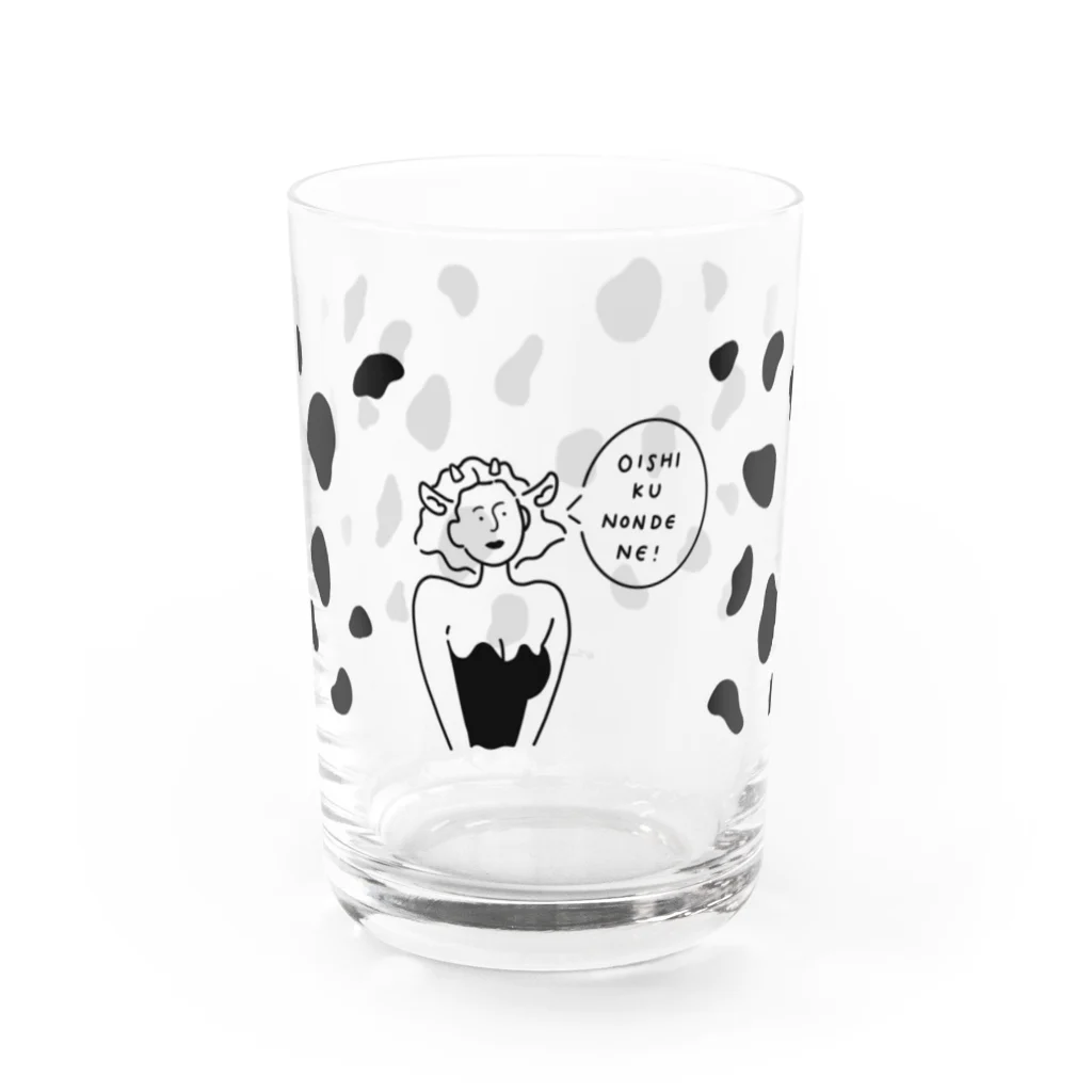 tamago illustsのミルクガール Water Glass :front