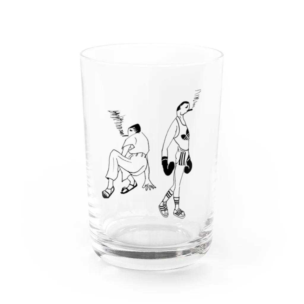 mobo-chan（モボちゃん）のBouncer and watchman Water Glass :front