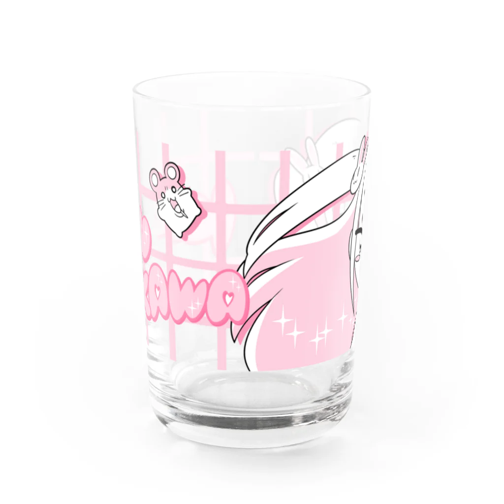 💗江崎びす子officialスズリ💗のクズかわチャン Water Glass :front