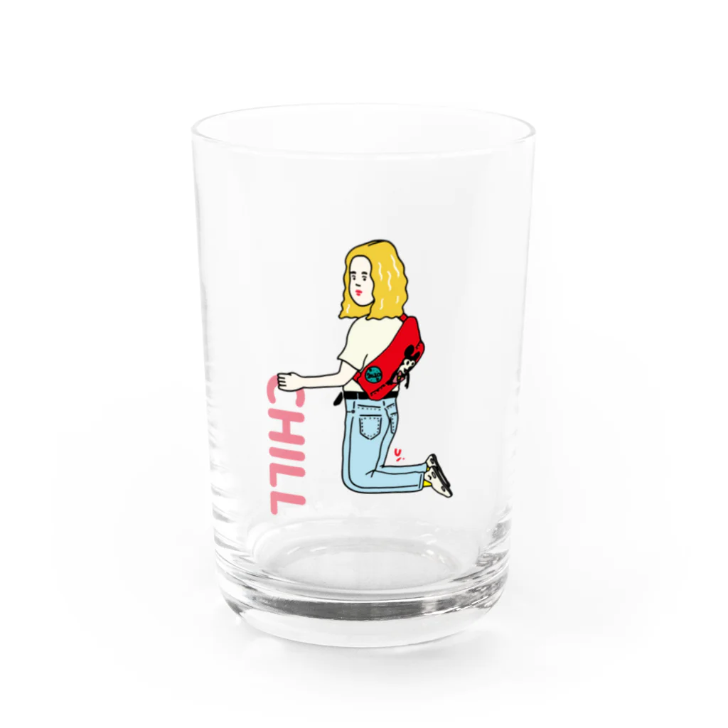 uhei art works.のChill ちるチールネ Water Glass :front