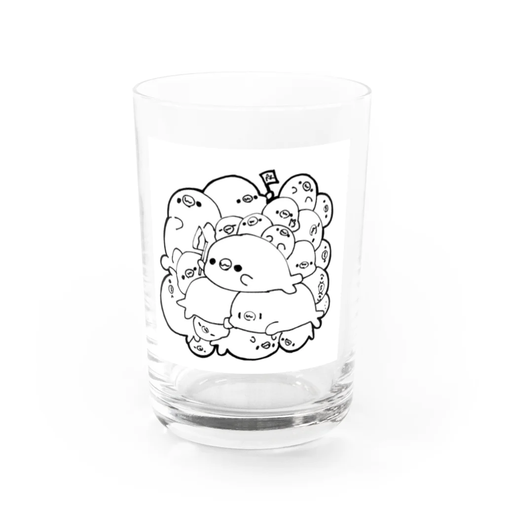 巷のアザラシ屋さんのツメツメアザラシ Water Glass :front