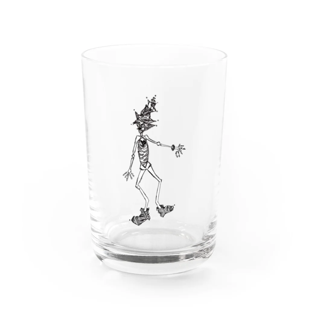 すごく〇〇な なかまのすごく心がほねほねくん Water Glass :front