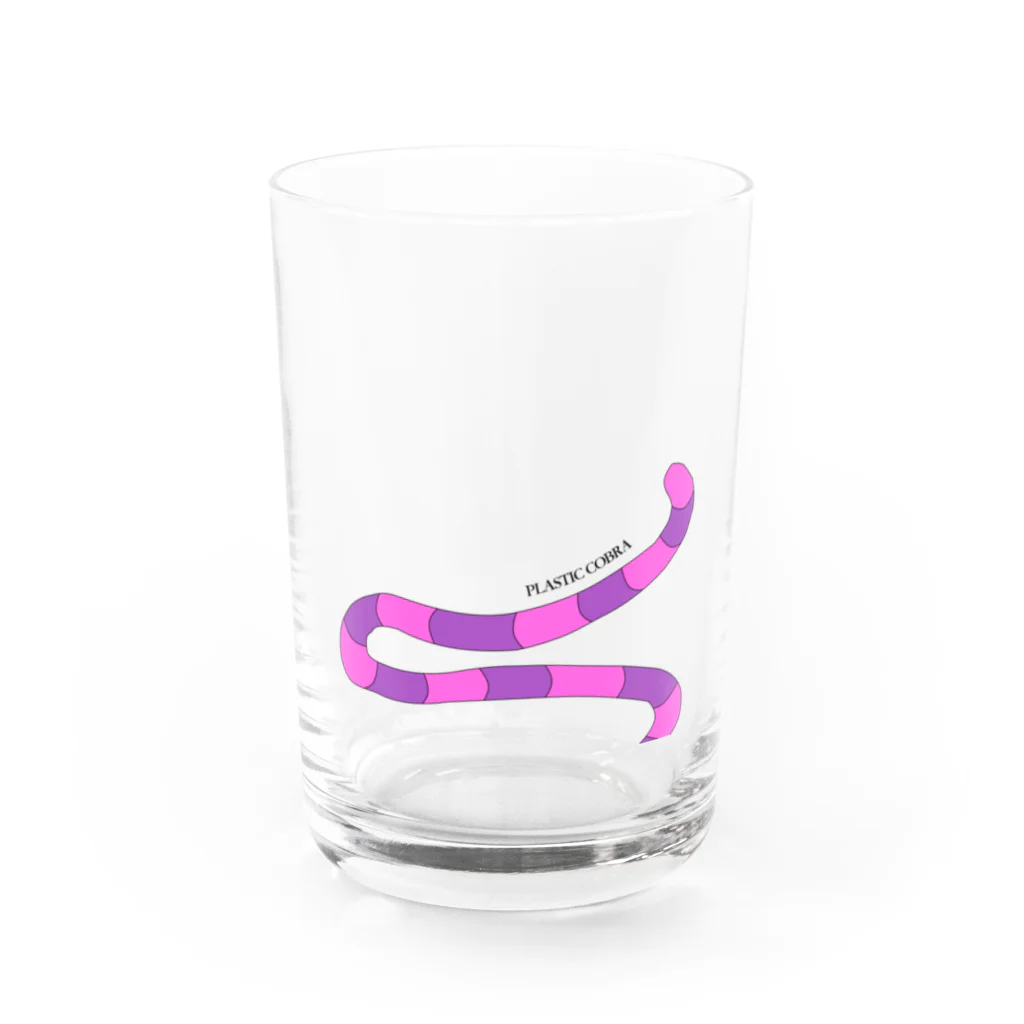 PLASTIC COBRAのチェシャ猫子々×plastic cobra Water Glass :front