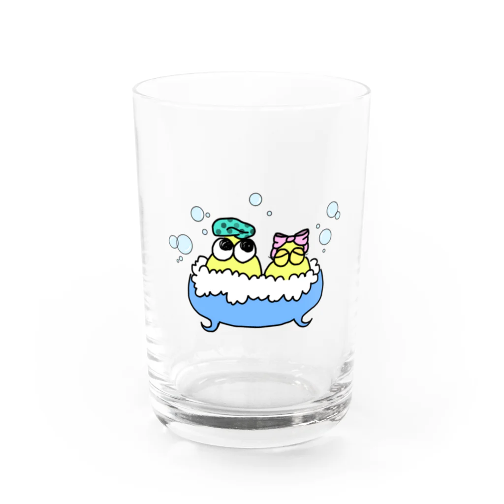 やの屋のギョロたん お風呂 Water Glass :front