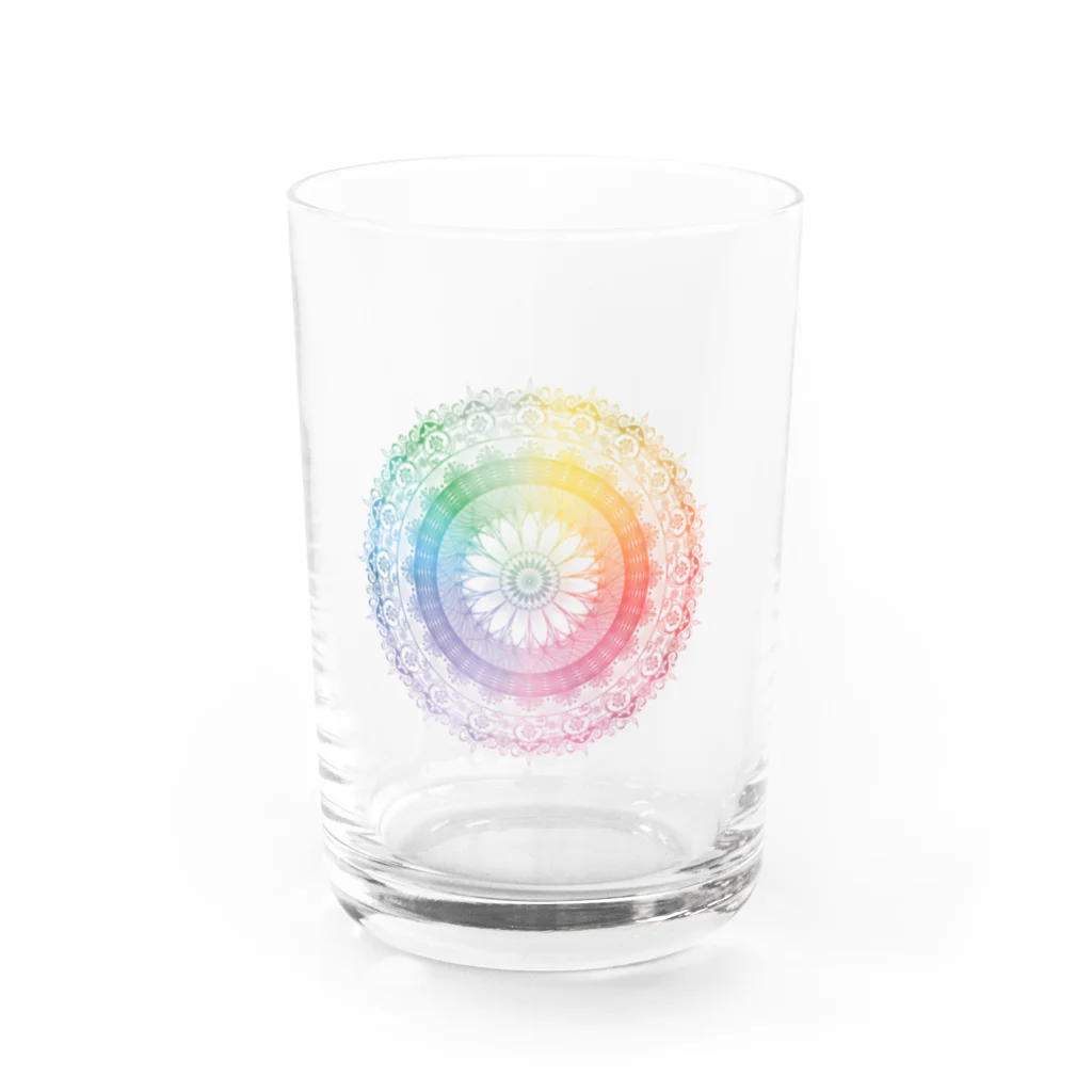 桃嶺こころ🍑のグラデーションレース Water Glass :front