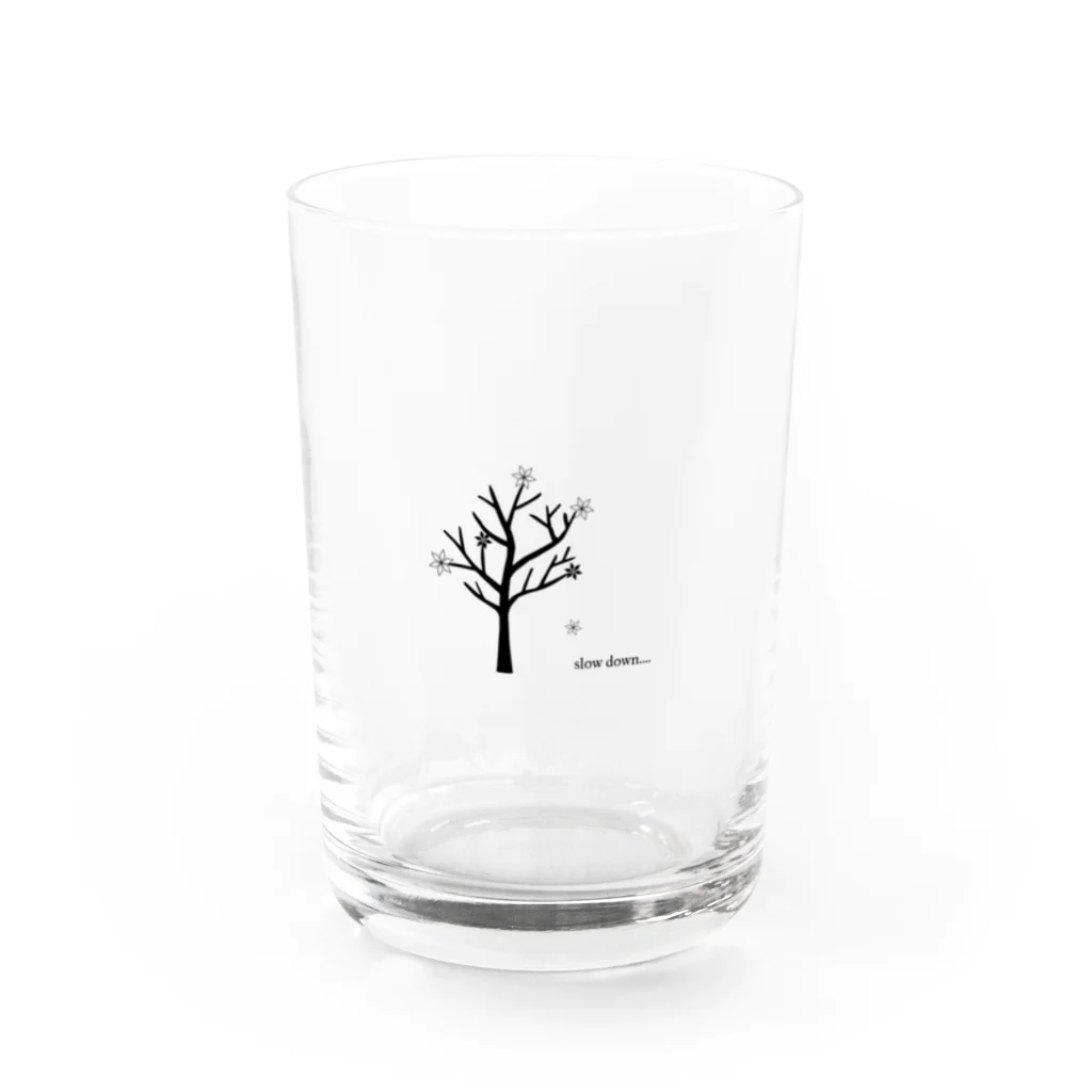 F net.の遅い扇風機　グラス Water Glass :front